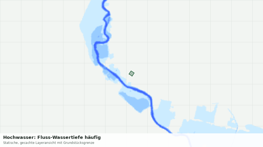 Statische Kartenansicht: Hochwasser: Fluss-Wassertiefe häufig