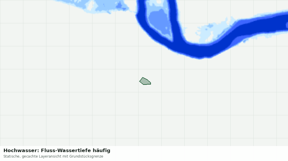Statische Kartenansicht: Hochwasser: Fluss-Wassertiefe häufig