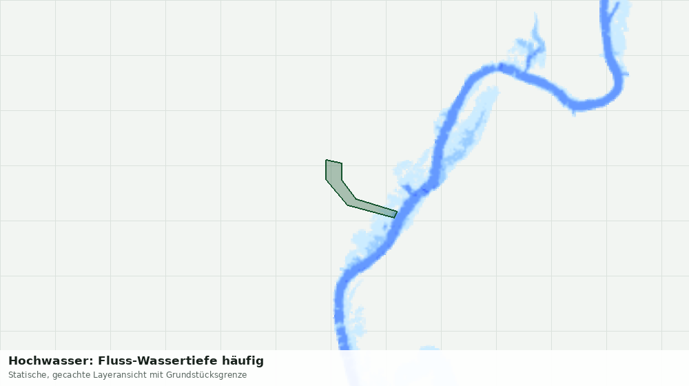 Statische Kartenansicht: Hochwasser: Fluss-Wassertiefe häufig