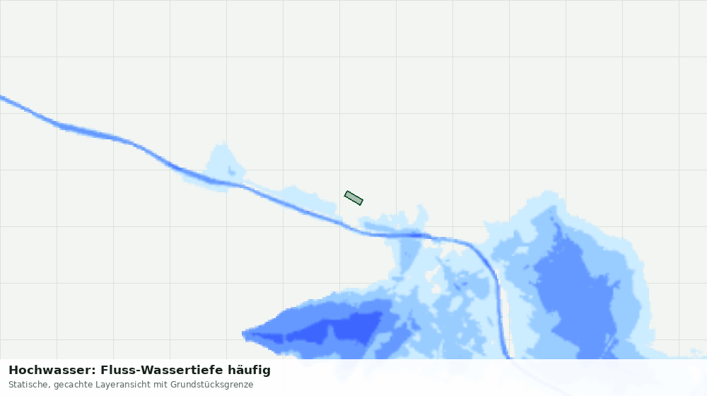 Statische Kartenansicht: Hochwasser: Fluss-Wassertiefe häufig