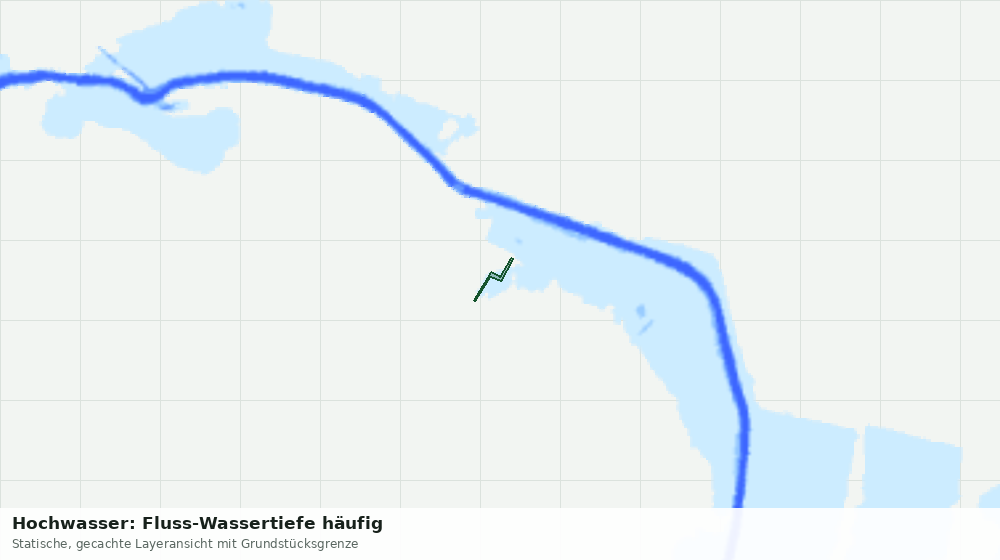 Statische Kartenansicht: Hochwasser: Fluss-Wassertiefe häufig