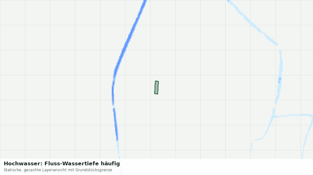 Statische Kartenansicht: Hochwasser: Fluss-Wassertiefe häufig