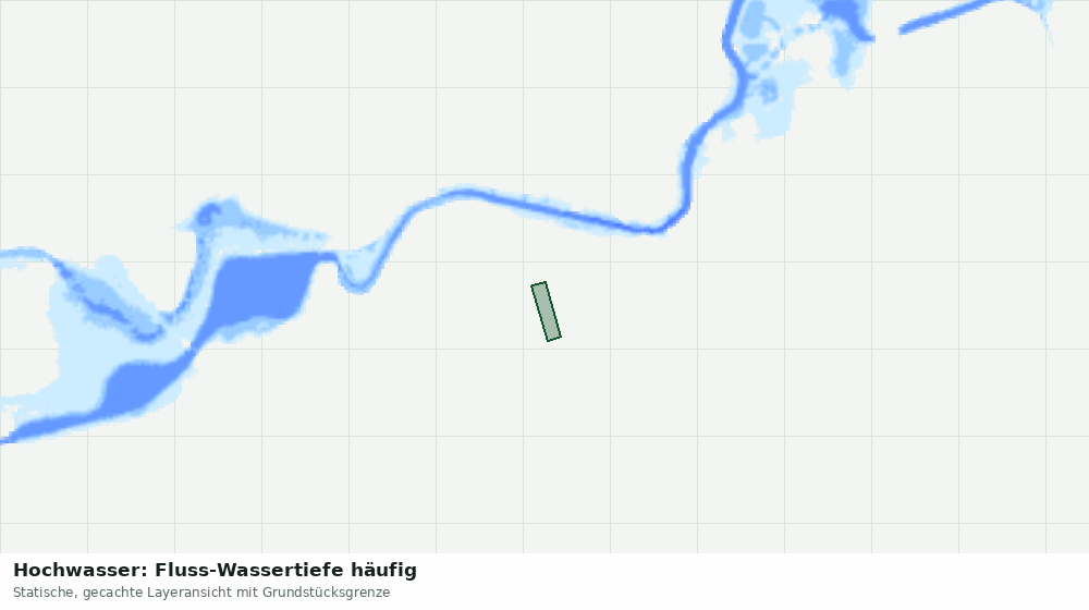 Statische Kartenansicht: Hochwasser: Fluss-Wassertiefe häufig
