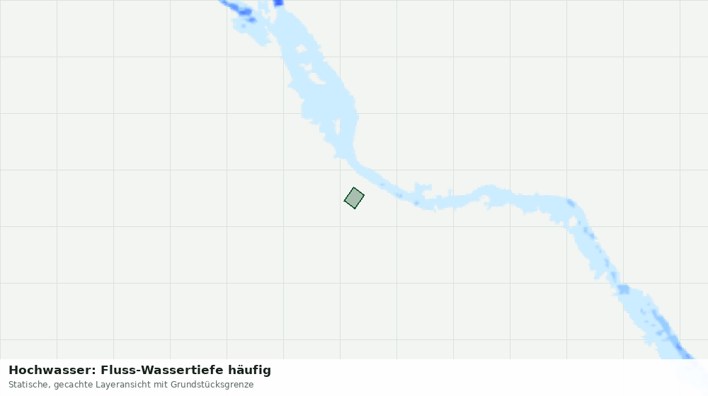 Statische Kartenansicht: Hochwasser: Fluss-Wassertiefe häufig