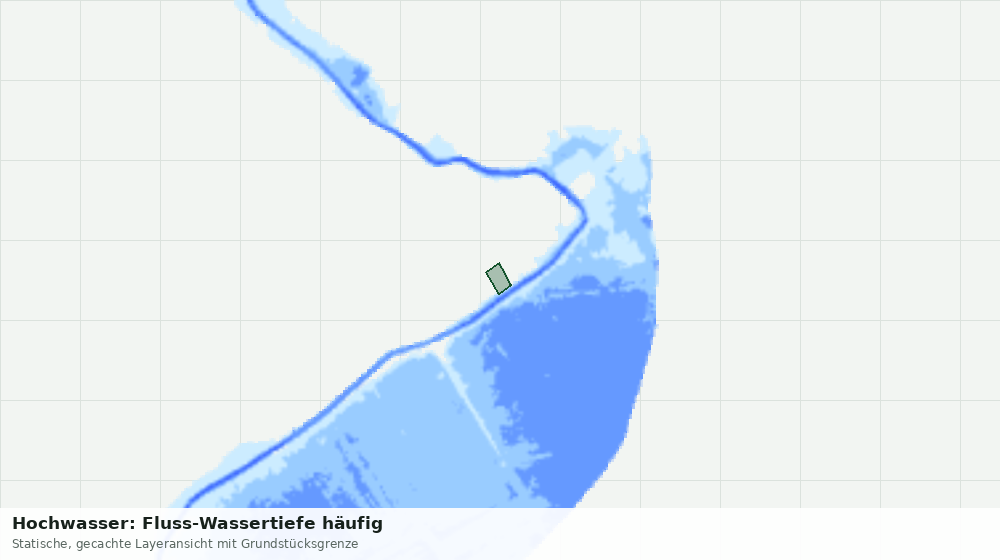 Statische Kartenansicht: Hochwasser: Fluss-Wassertiefe häufig
