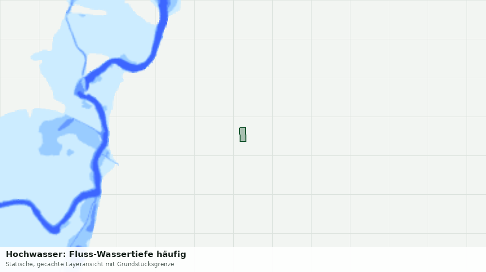 Statische Kartenansicht: Hochwasser: Fluss-Wassertiefe häufig