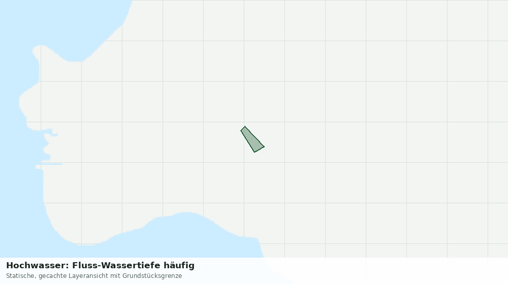 Statische Kartenansicht: Hochwasser: Fluss-Wassertiefe häufig