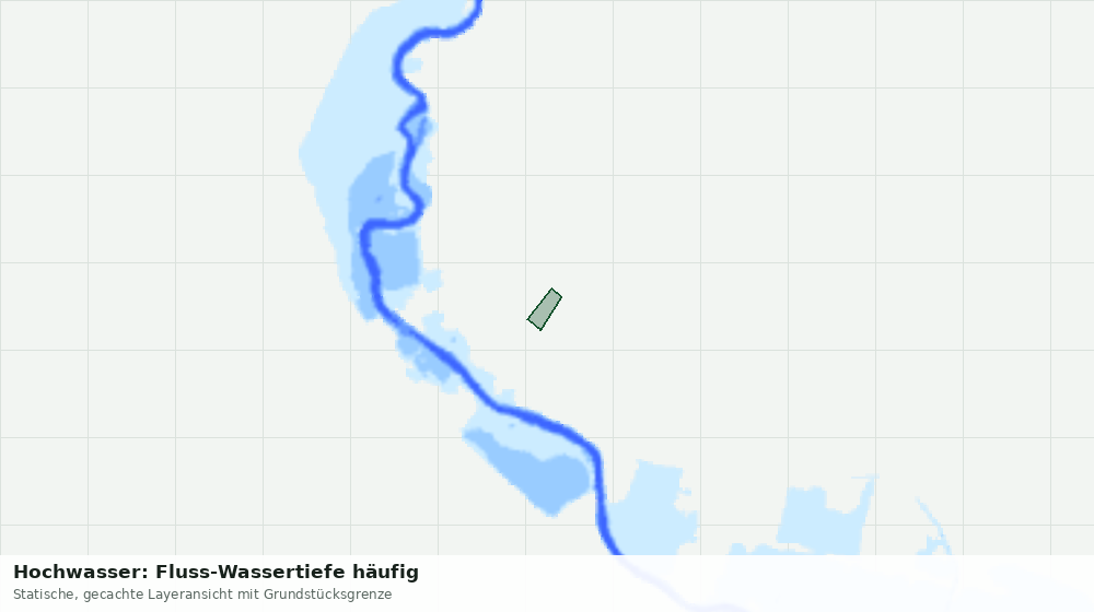 Statische Kartenansicht: Hochwasser: Fluss-Wassertiefe häufig