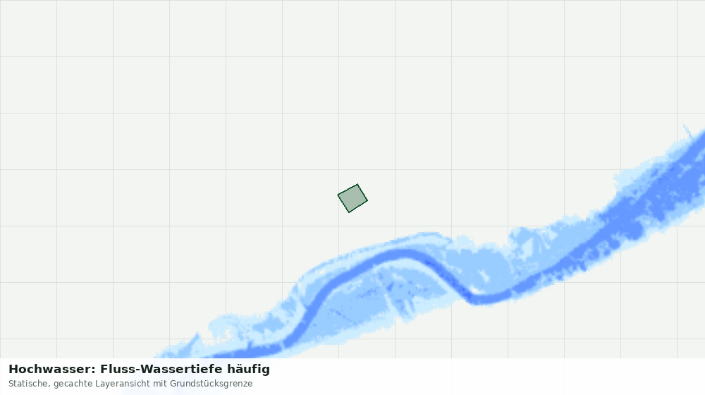 Statische Kartenansicht: Hochwasser: Fluss-Wassertiefe häufig