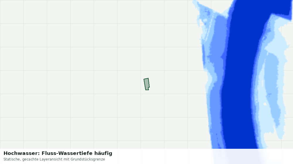 Statische Kartenansicht: Hochwasser: Fluss-Wassertiefe häufig