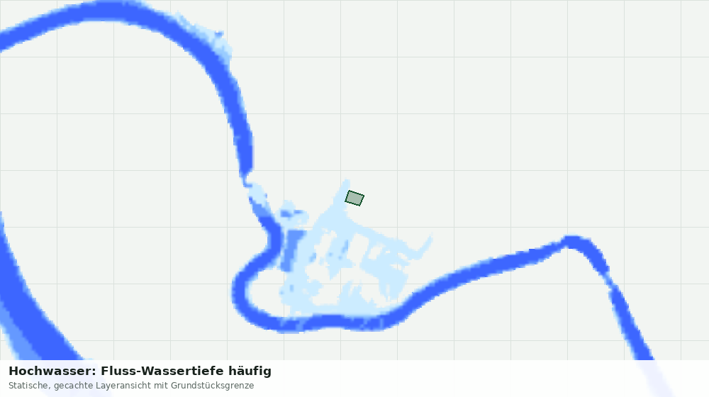 Statische Kartenansicht: Hochwasser: Fluss-Wassertiefe häufig
