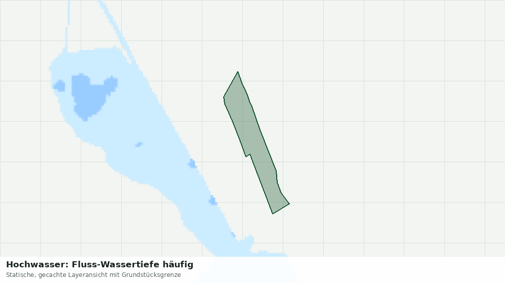 Statische Kartenansicht: Hochwasser: Fluss-Wassertiefe häufig
