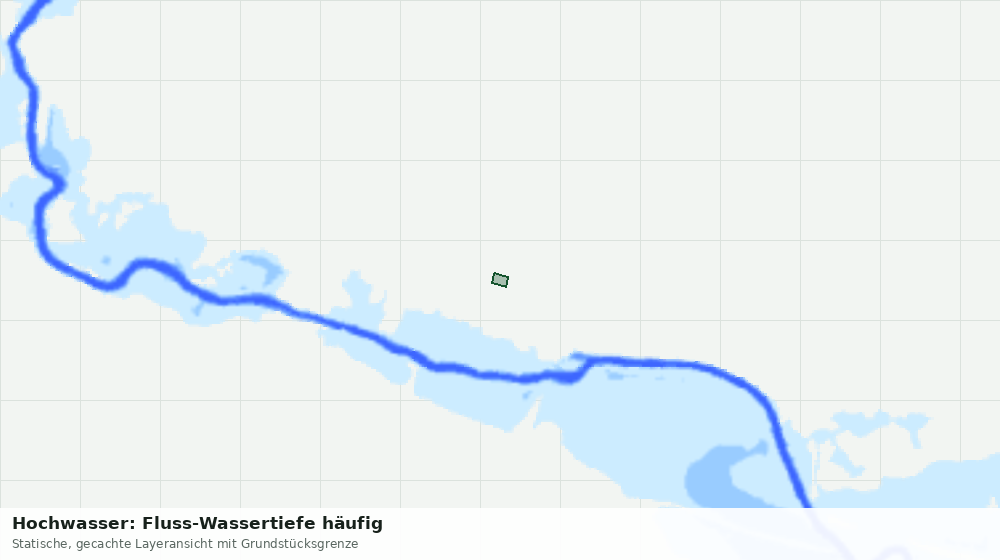 Statische Kartenansicht: Hochwasser: Fluss-Wassertiefe häufig