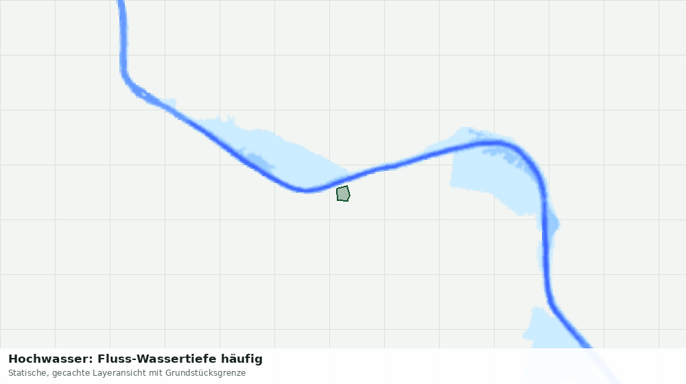 Statische Kartenansicht: Hochwasser: Fluss-Wassertiefe häufig