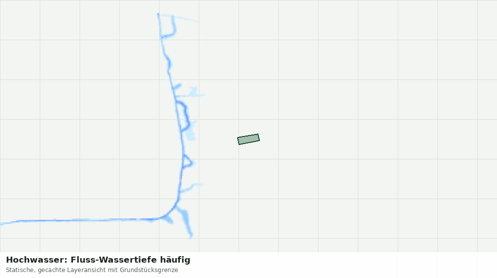Statische Kartenansicht: Hochwasser: Fluss-Wassertiefe häufig