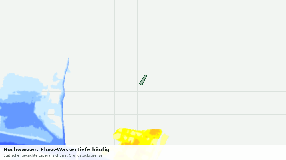 Statische Kartenansicht: Hochwasser: Fluss-Wassertiefe häufig