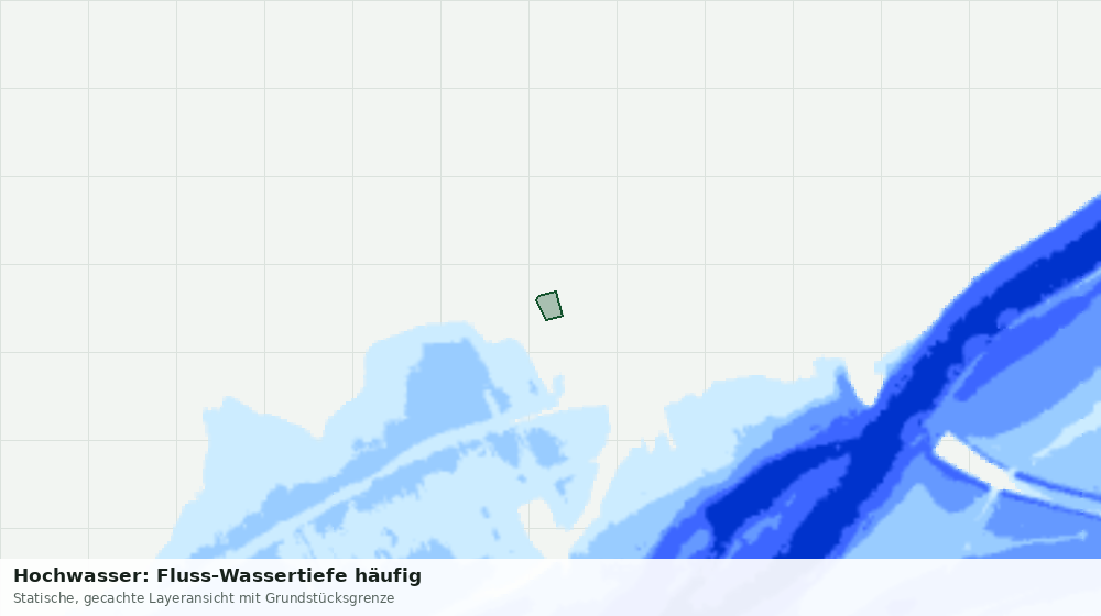 Statische Kartenansicht: Hochwasser: Fluss-Wassertiefe häufig