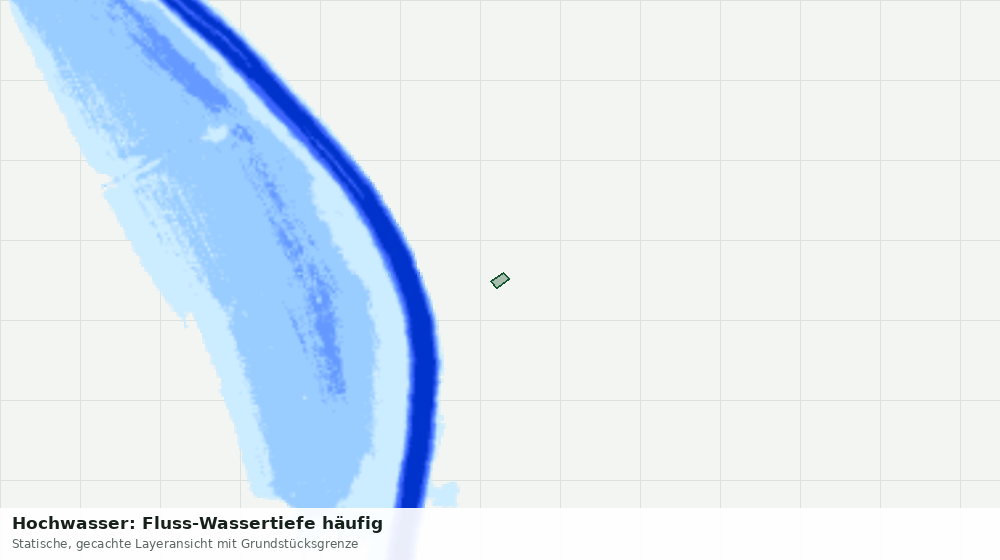 Statische Kartenansicht: Hochwasser: Fluss-Wassertiefe häufig