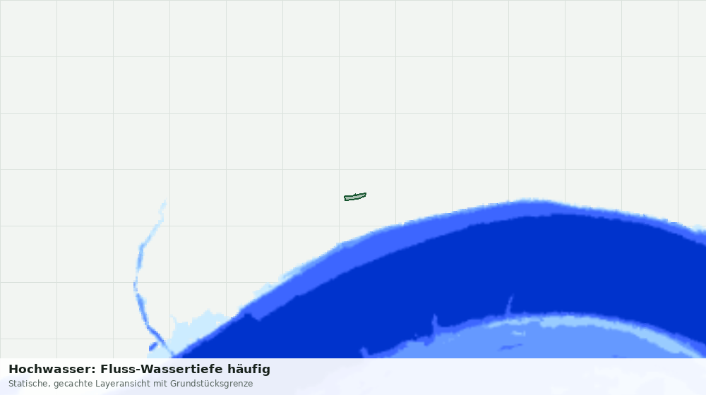 Statische Kartenansicht: Hochwasser: Fluss-Wassertiefe häufig