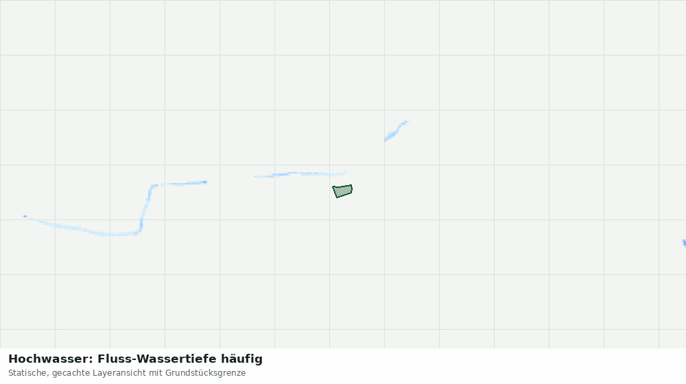 Statische Kartenansicht: Hochwasser: Fluss-Wassertiefe häufig