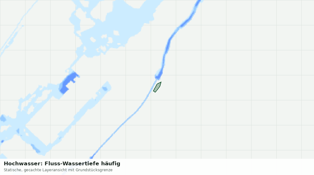 Statische Kartenansicht: Hochwasser: Fluss-Wassertiefe häufig
