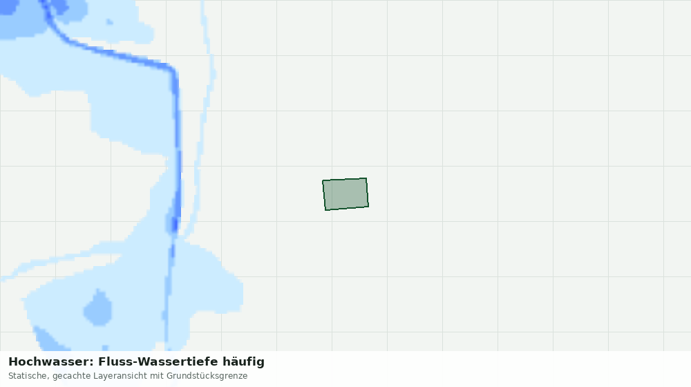 Statische Kartenansicht: Hochwasser: Fluss-Wassertiefe häufig