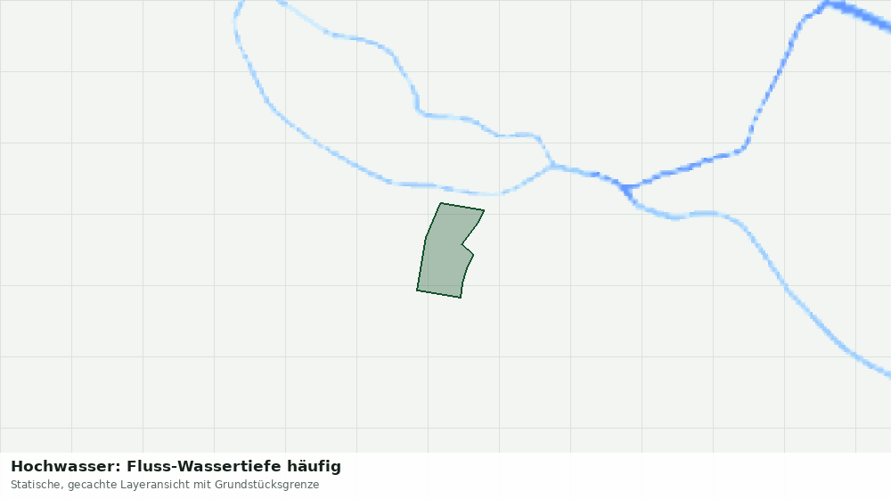 Statische Kartenansicht: Hochwasser: Fluss-Wassertiefe häufig