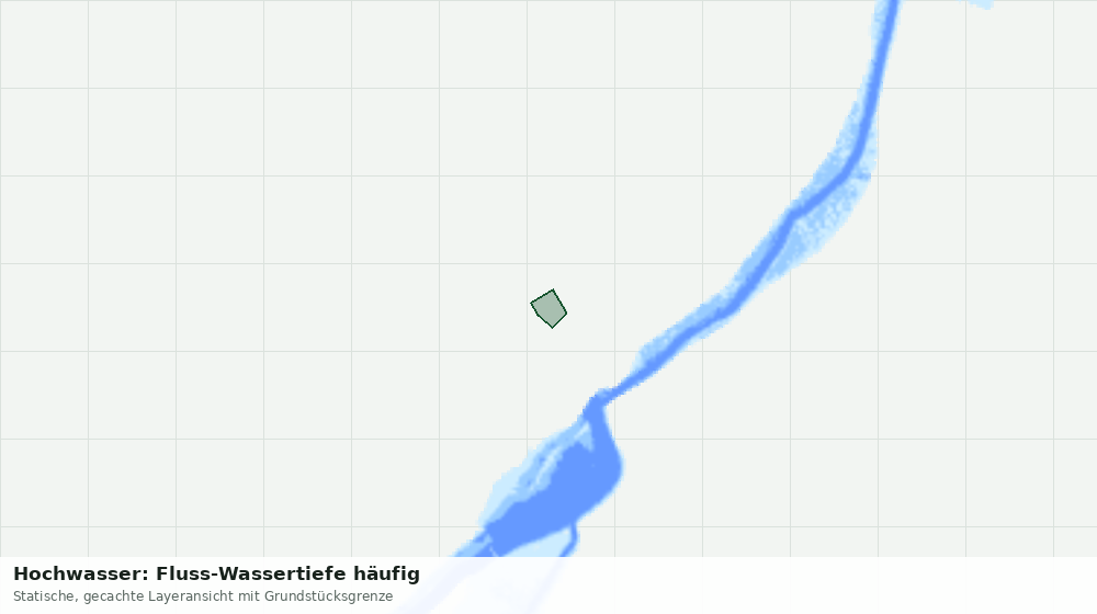 Statische Kartenansicht: Hochwasser: Fluss-Wassertiefe häufig