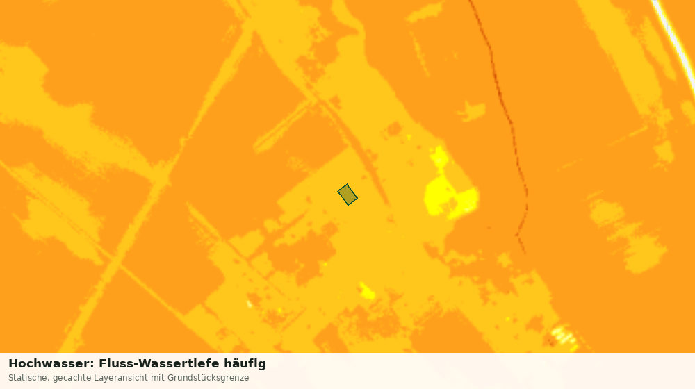 Statische Kartenansicht: Hochwasser: Fluss-Wassertiefe häufig