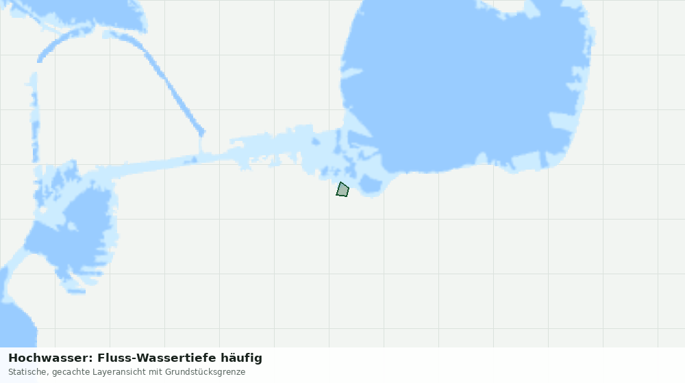Statische Kartenansicht: Hochwasser: Fluss-Wassertiefe häufig
