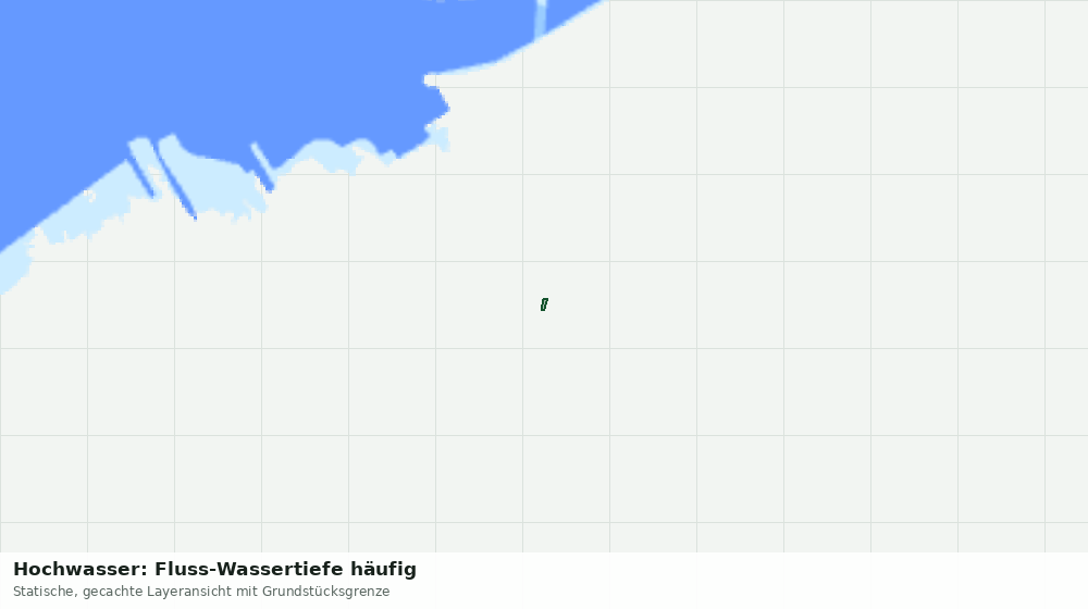 Statische Kartenansicht: Hochwasser: Fluss-Wassertiefe häufig