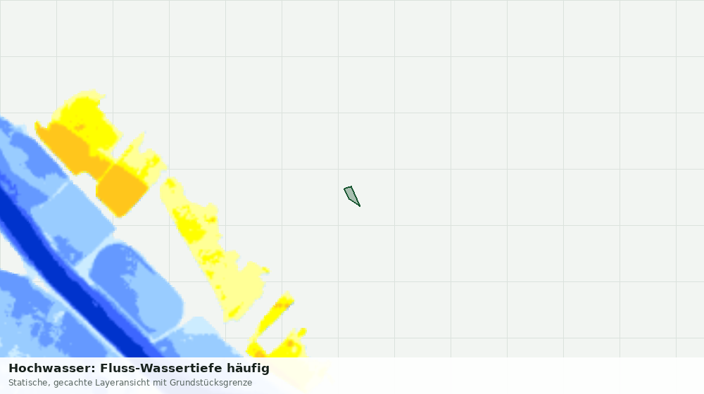 Statische Kartenansicht: Hochwasser: Fluss-Wassertiefe häufig