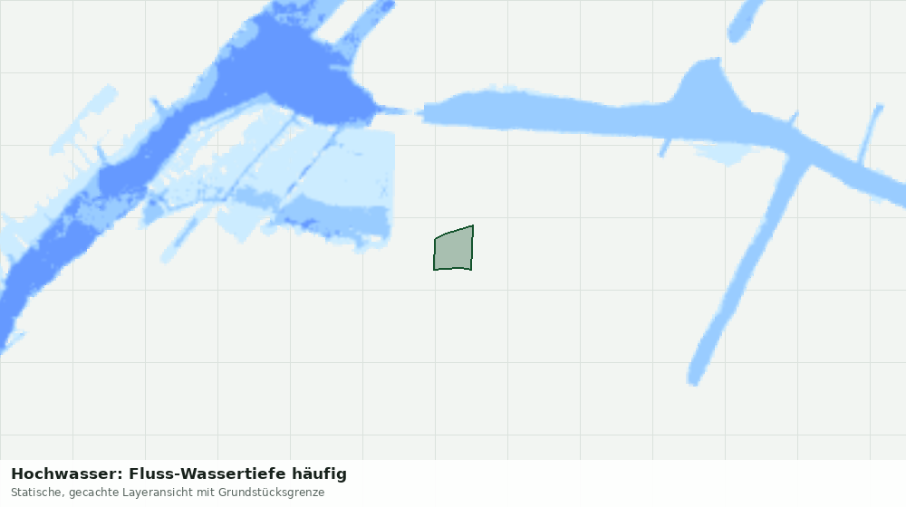 Statische Kartenansicht: Hochwasser: Fluss-Wassertiefe häufig