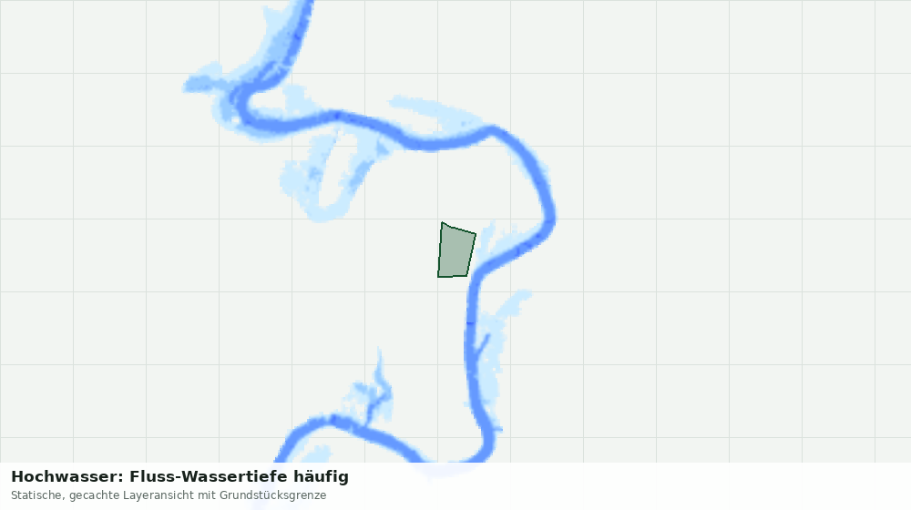 Statische Kartenansicht: Hochwasser: Fluss-Wassertiefe häufig