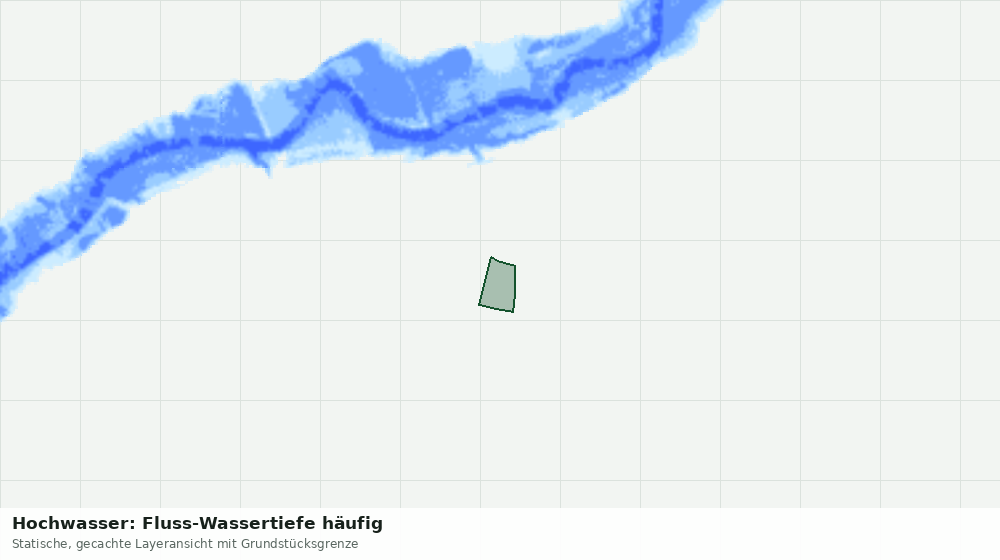 Statische Kartenansicht: Hochwasser: Fluss-Wassertiefe häufig