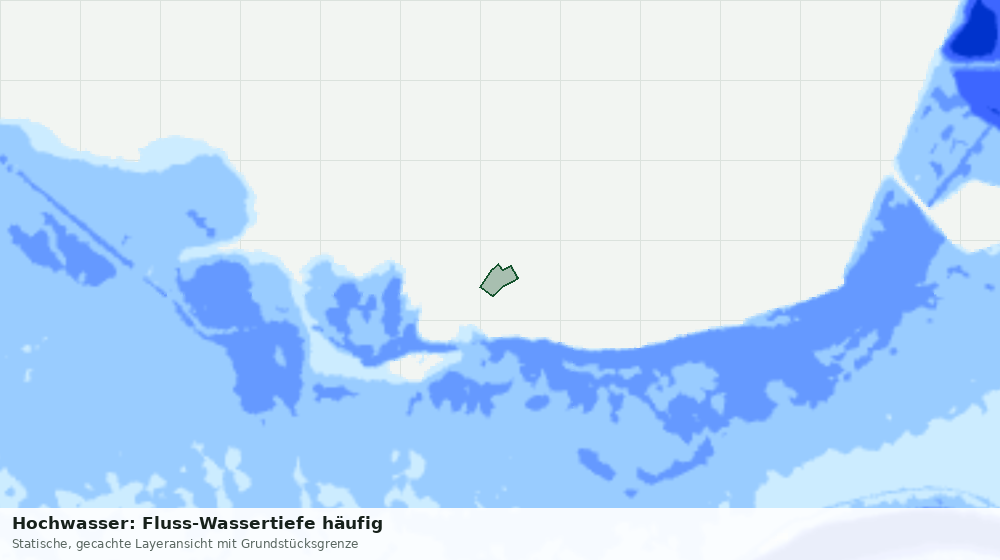 Statische Kartenansicht: Hochwasser: Fluss-Wassertiefe häufig