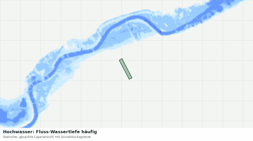 Statische Kartenansicht: Hochwasser: Fluss-Wassertiefe häufig