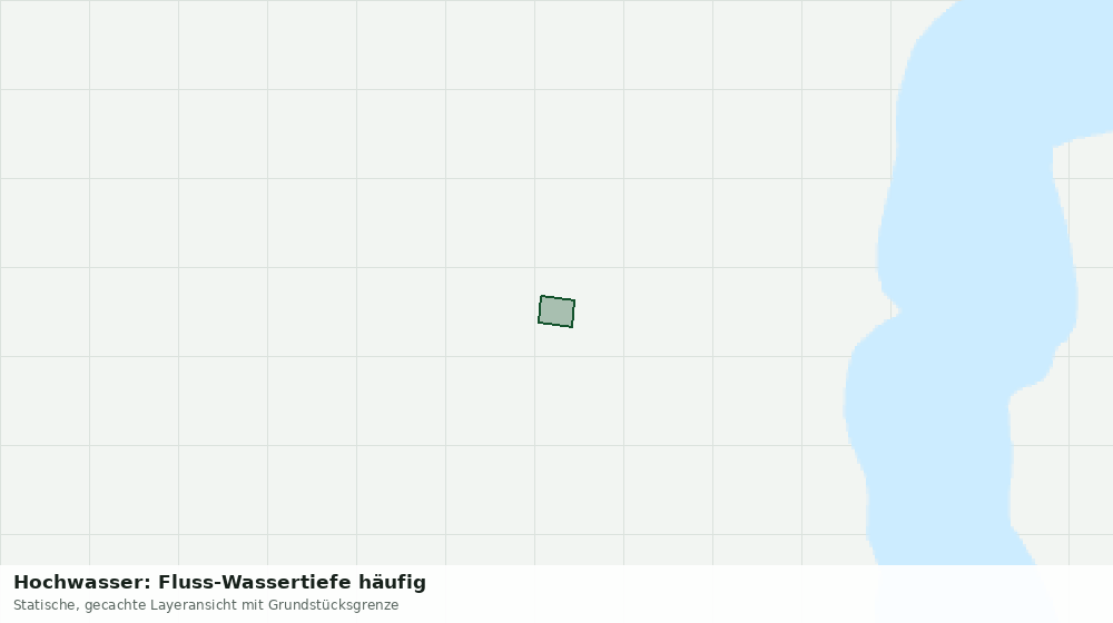 Statische Kartenansicht: Hochwasser: Fluss-Wassertiefe häufig