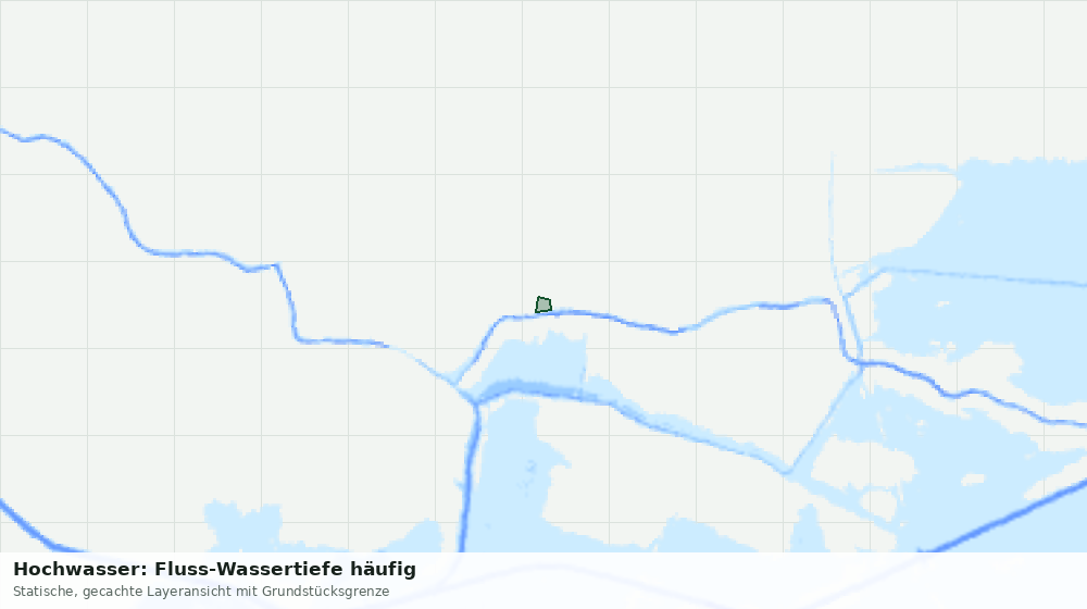 Statische Kartenansicht: Hochwasser: Fluss-Wassertiefe häufig