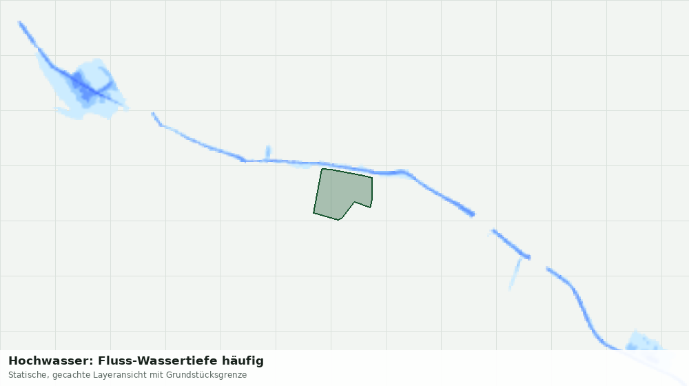 Statische Kartenansicht: Hochwasser: Fluss-Wassertiefe häufig