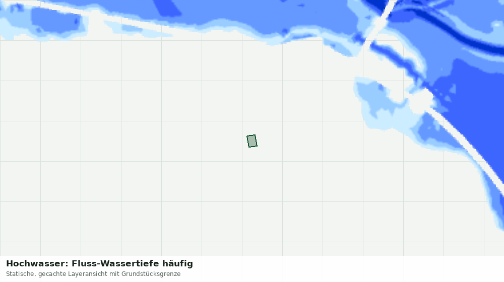 Statische Kartenansicht: Hochwasser: Fluss-Wassertiefe häufig
