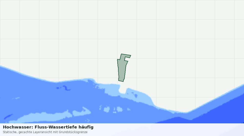 Statische Kartenansicht: Hochwasser: Fluss-Wassertiefe häufig