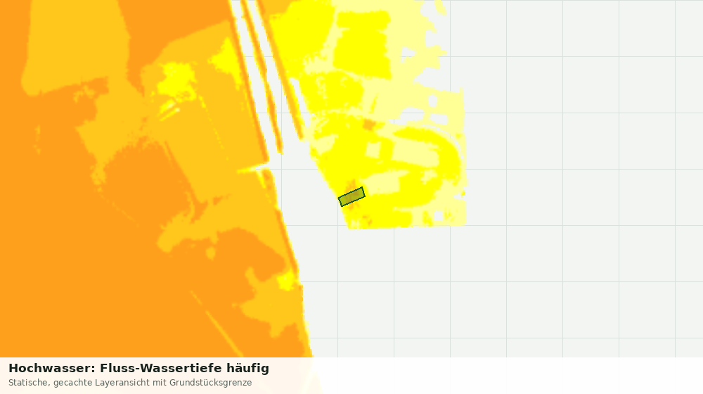 Statische Kartenansicht: Hochwasser: Fluss-Wassertiefe häufig