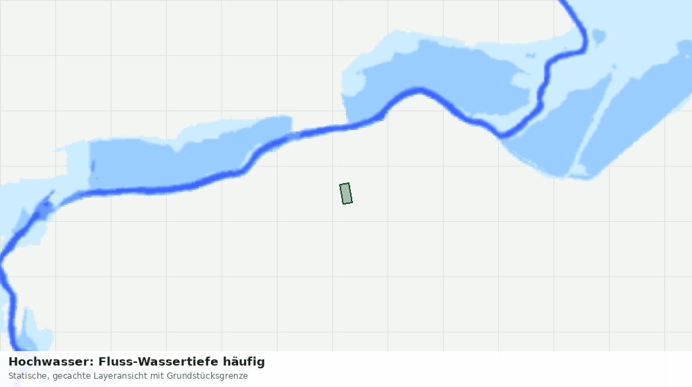 Statische Kartenansicht: Hochwasser: Fluss-Wassertiefe häufig