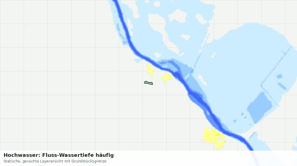Statische Kartenansicht: Hochwasser: Fluss-Wassertiefe häufig