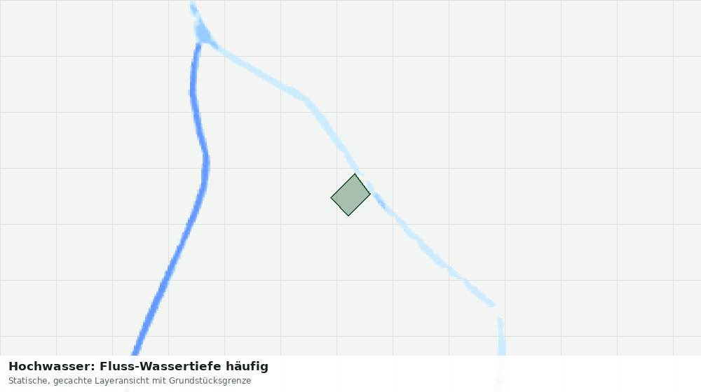 Statische Kartenansicht: Hochwasser: Fluss-Wassertiefe häufig