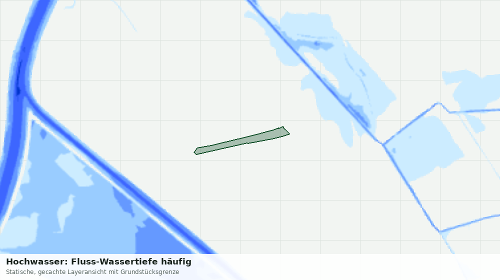 Statische Kartenansicht: Hochwasser: Fluss-Wassertiefe häufig