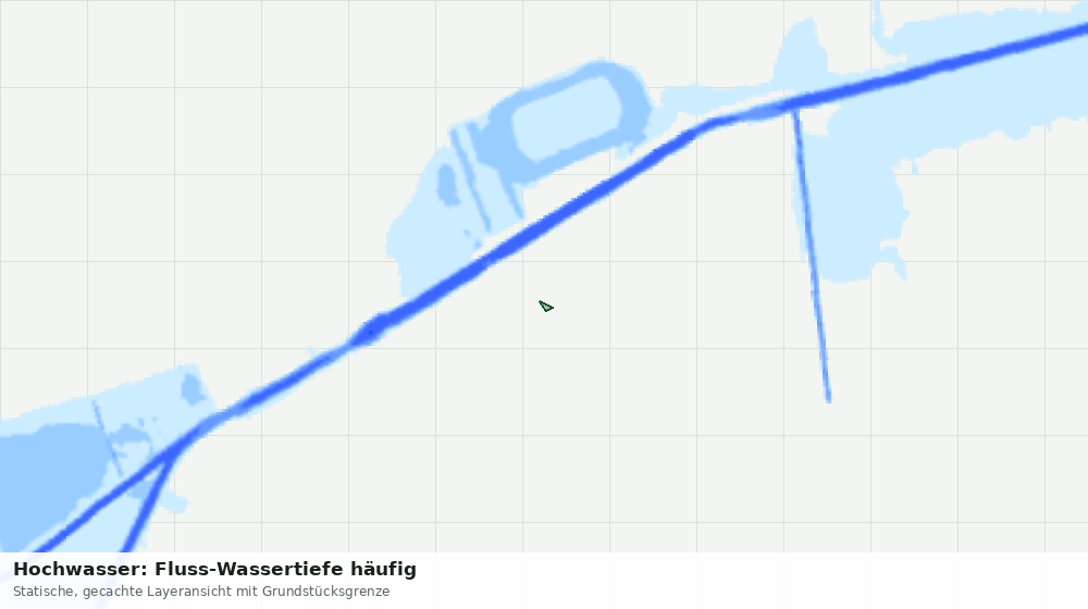 Statische Kartenansicht: Hochwasser: Fluss-Wassertiefe häufig