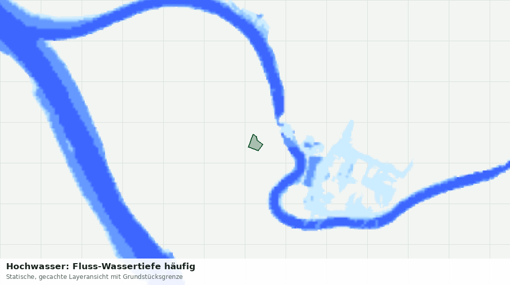 Statische Kartenansicht: Hochwasser: Fluss-Wassertiefe häufig