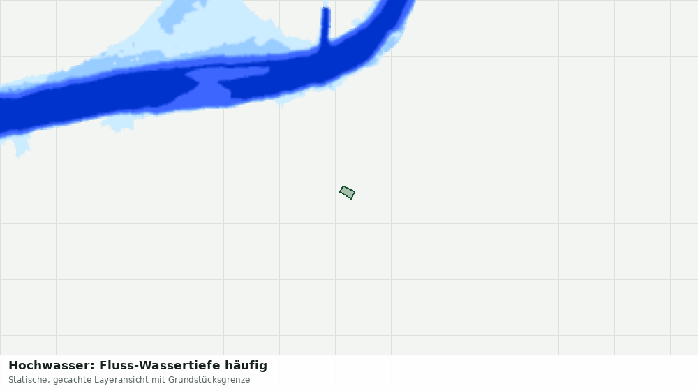 Statische Kartenansicht: Hochwasser: Fluss-Wassertiefe häufig